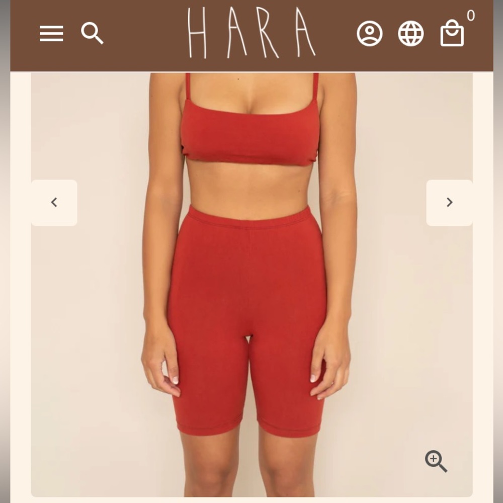 Hara the Label Gabi Bike Shorts NWOT